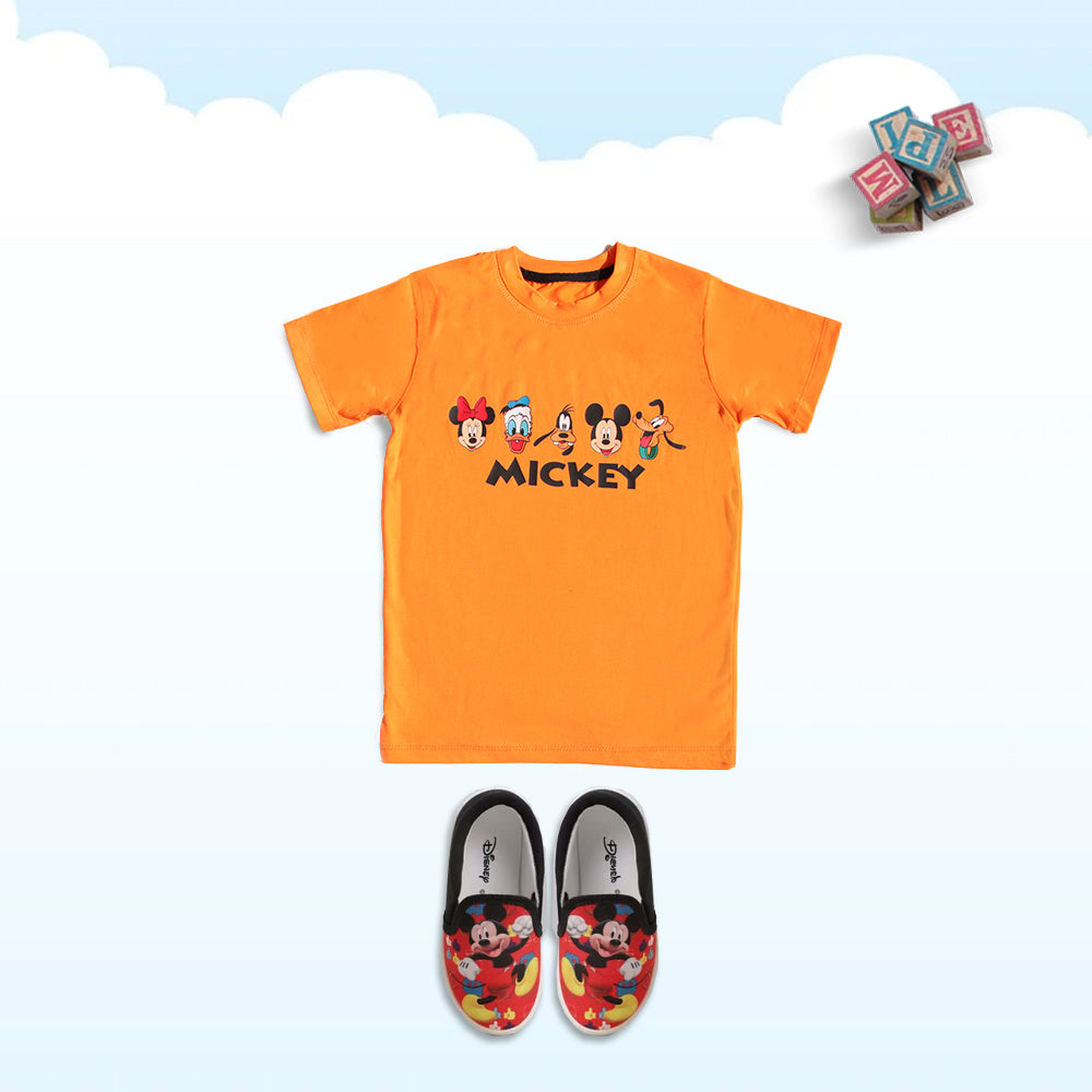 Mickey Mouse Shirt - Orange
