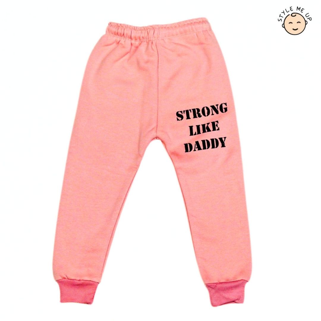 Pink - Strong Like Daddy Fleece Suit