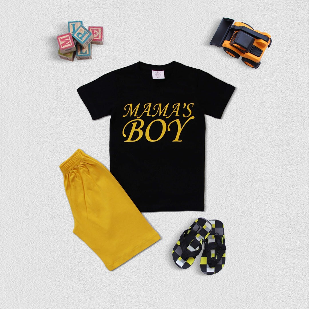 Mama’s Boy T-Shirt and Shorts For Kids