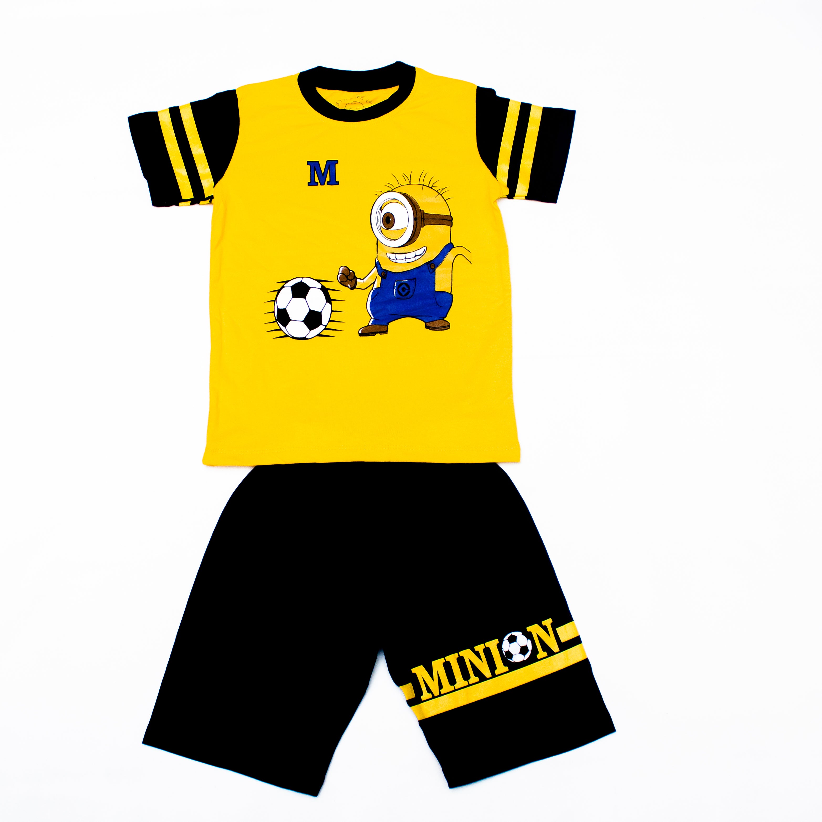 Minion Yellow and Blue T-Shirt And Shorts For Kids
