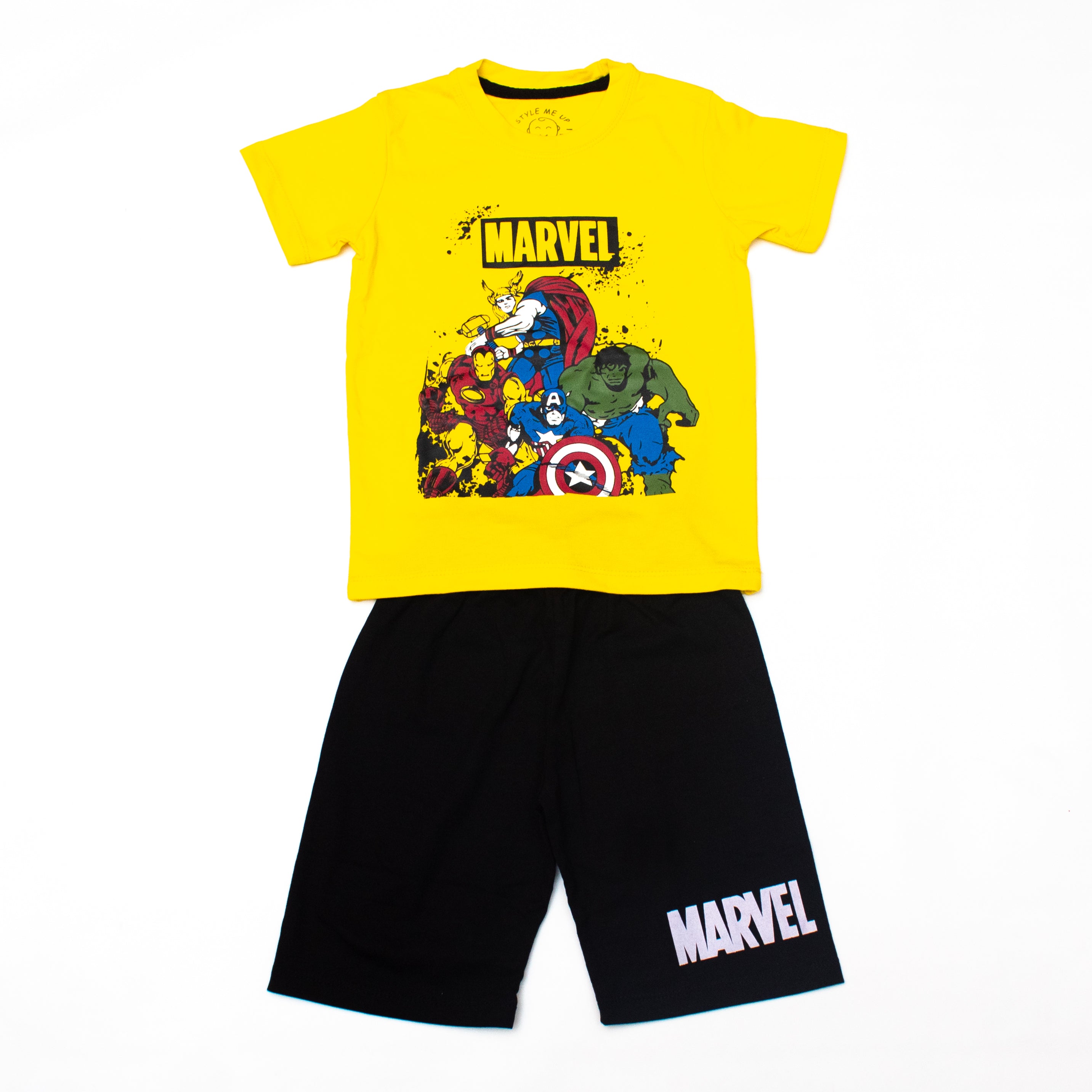 Marvel T-Shirt And Shorts For Kids