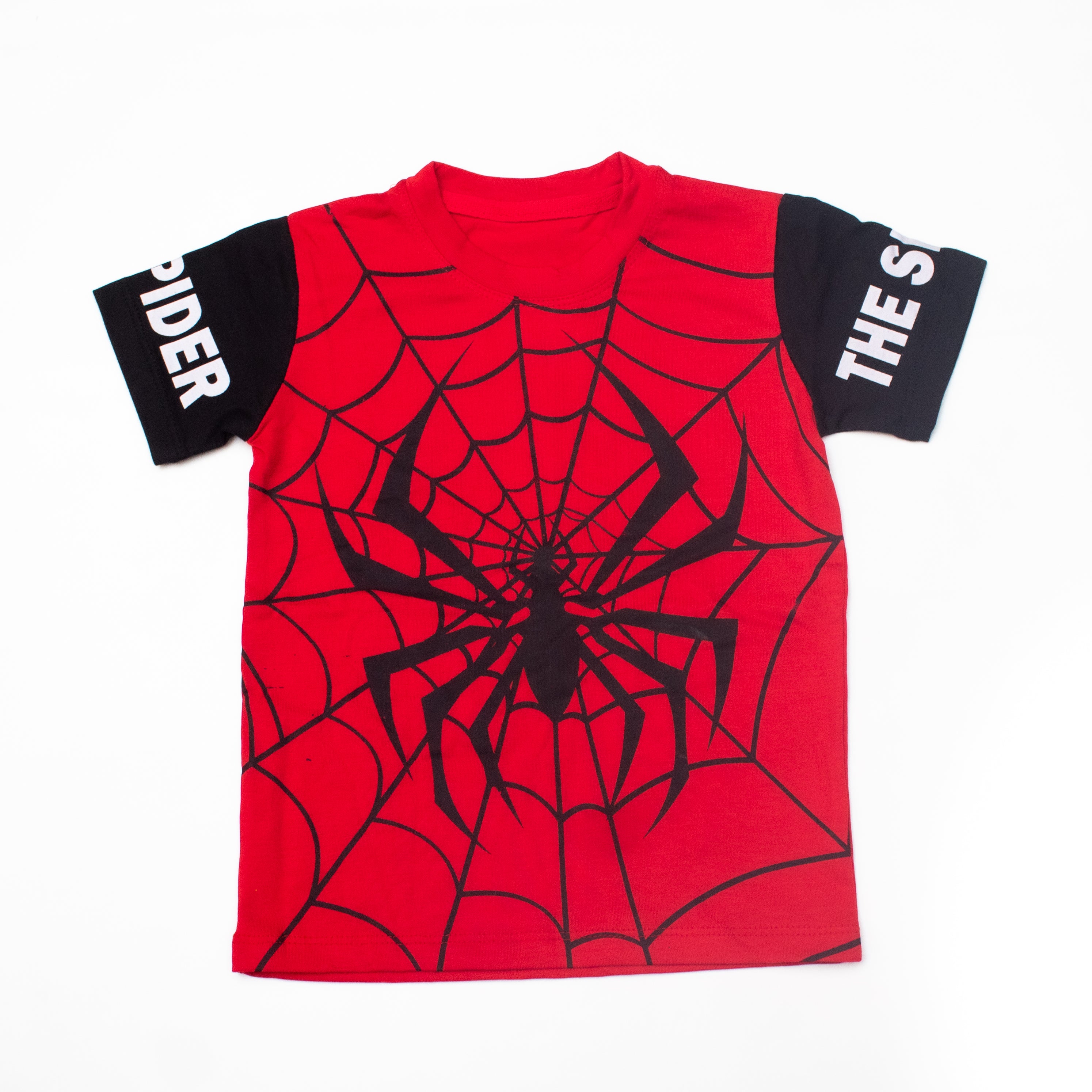 Spiderman Red T-Shirt And Shorts For Kids