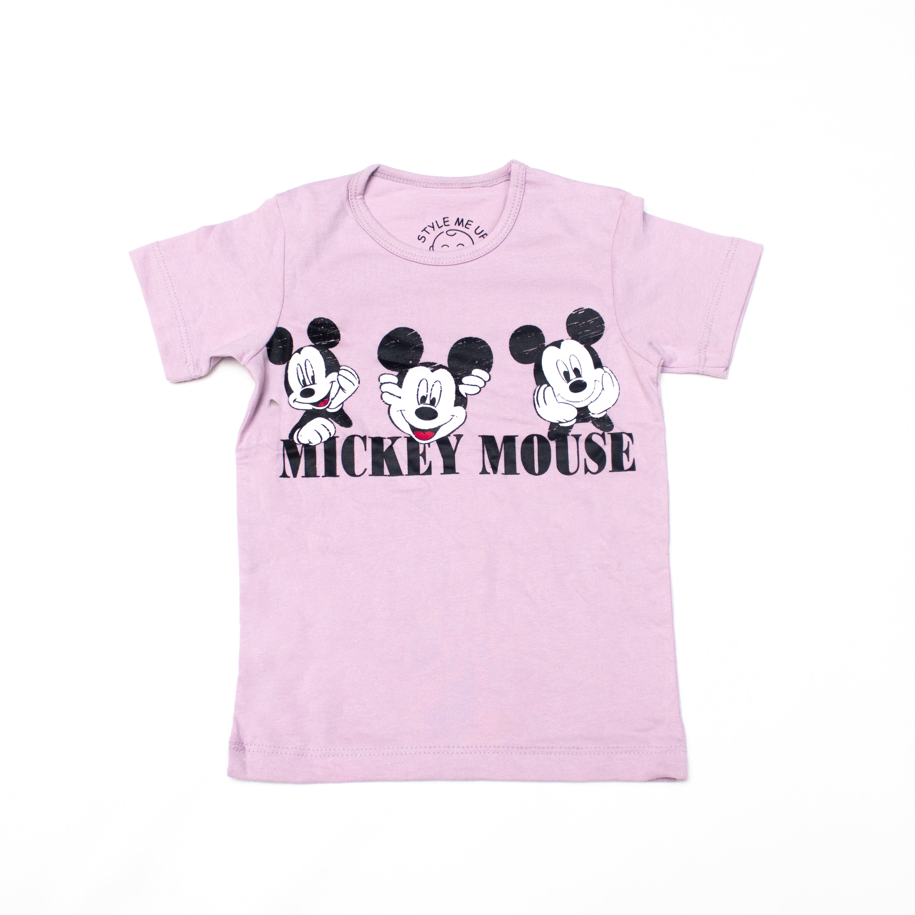 Purple Mickey Mouse T-Shirt And Shorts For Kids