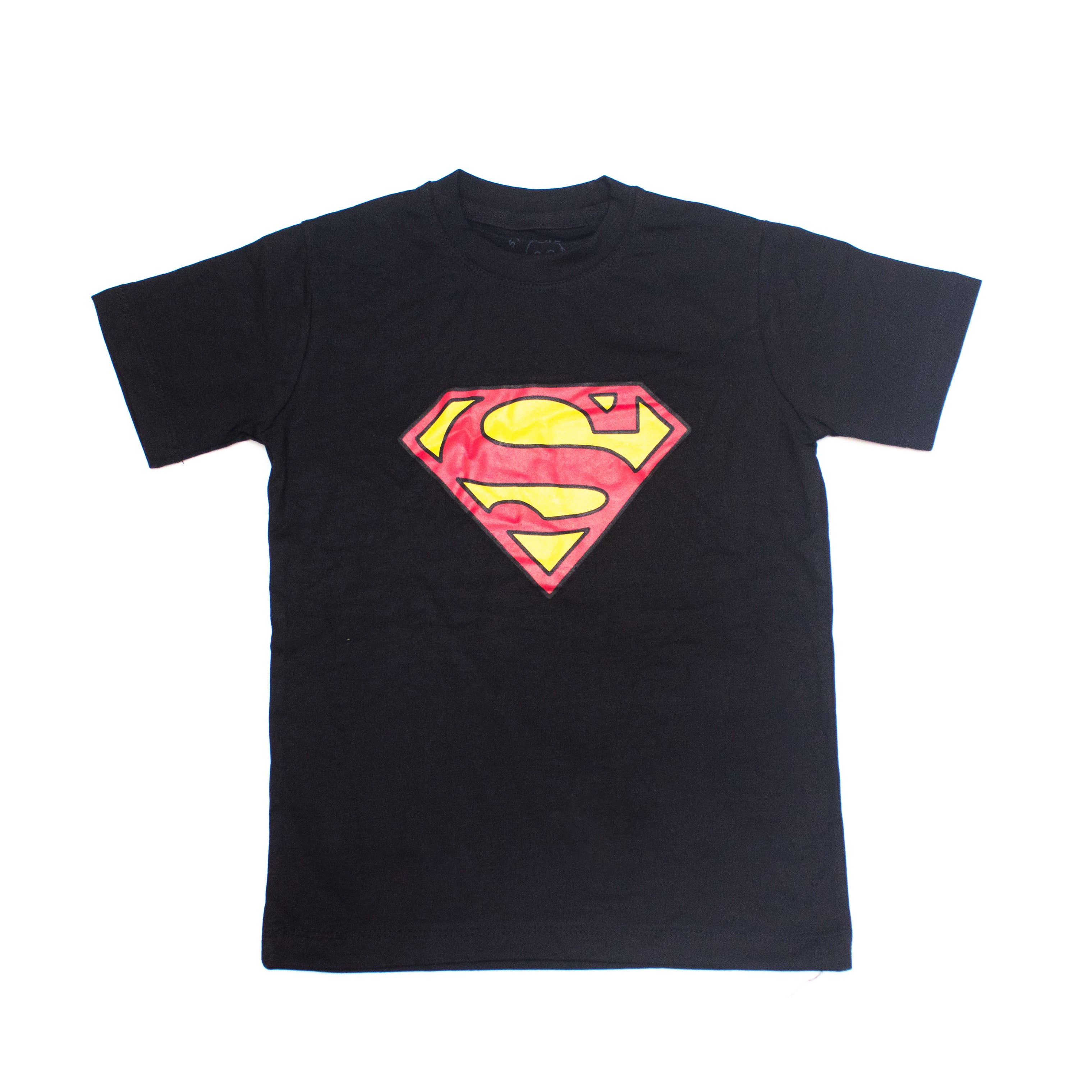 Superman Black T-Shirt And Shorts For Kids