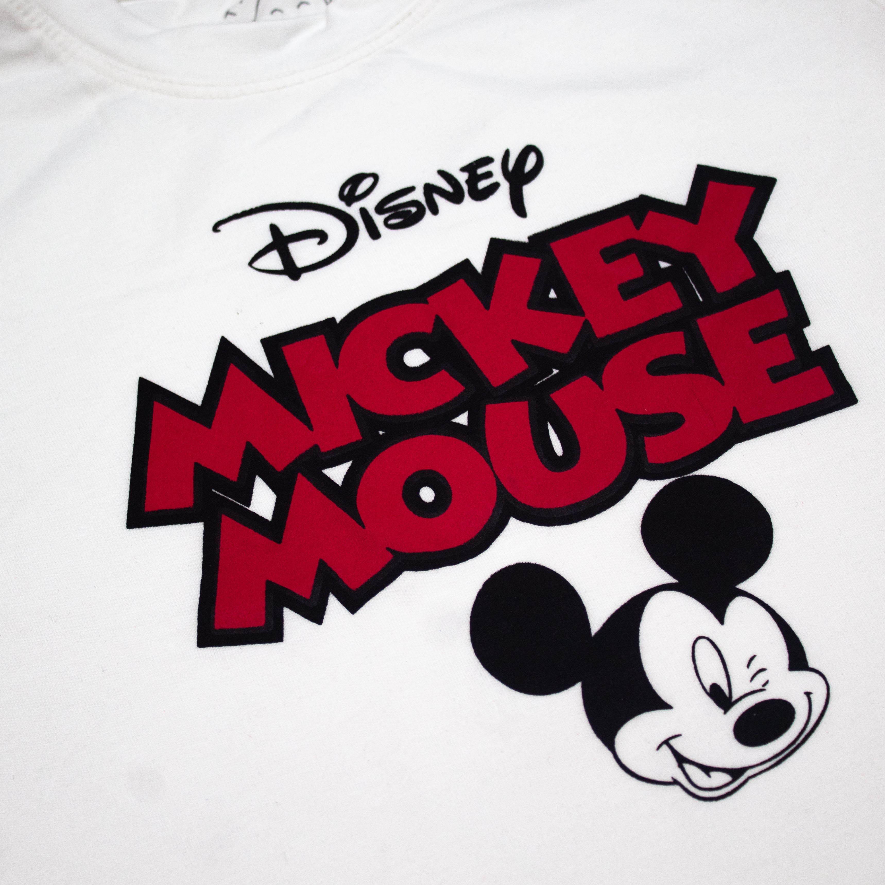 Mickey Mouse White n Red T-Shirt And Shorts For Kids
