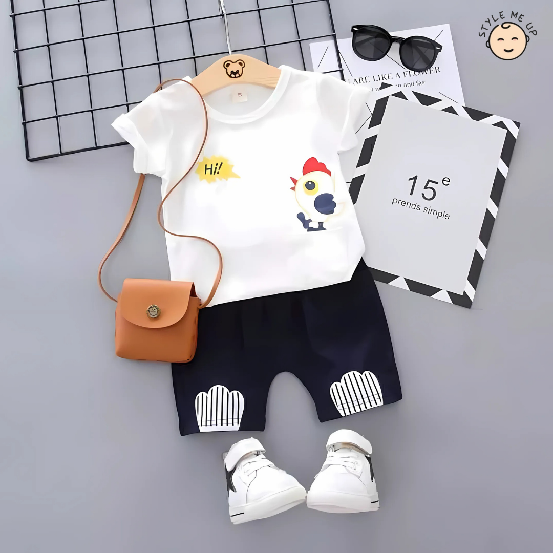 Hi Hen T-Shirt With Shorts