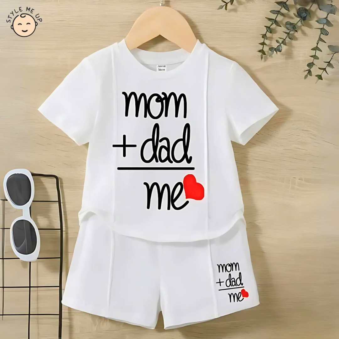 Mom + Dad T-Shirt With Shorts