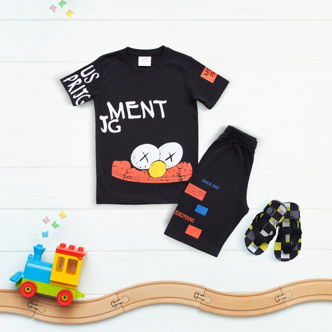 Elmo T-Shirt And Shorts For Kids