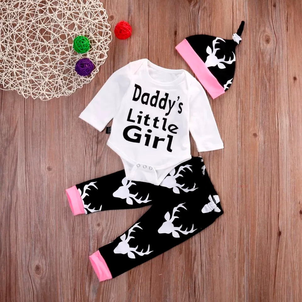Daddy's Little Girl Printed Suit for Kids